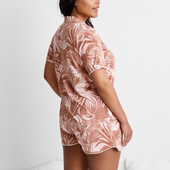 #993 State of Day Women's 2-Pc. Short-Sleeve Notched-Collar Pajama Set - Picture 5 of 6